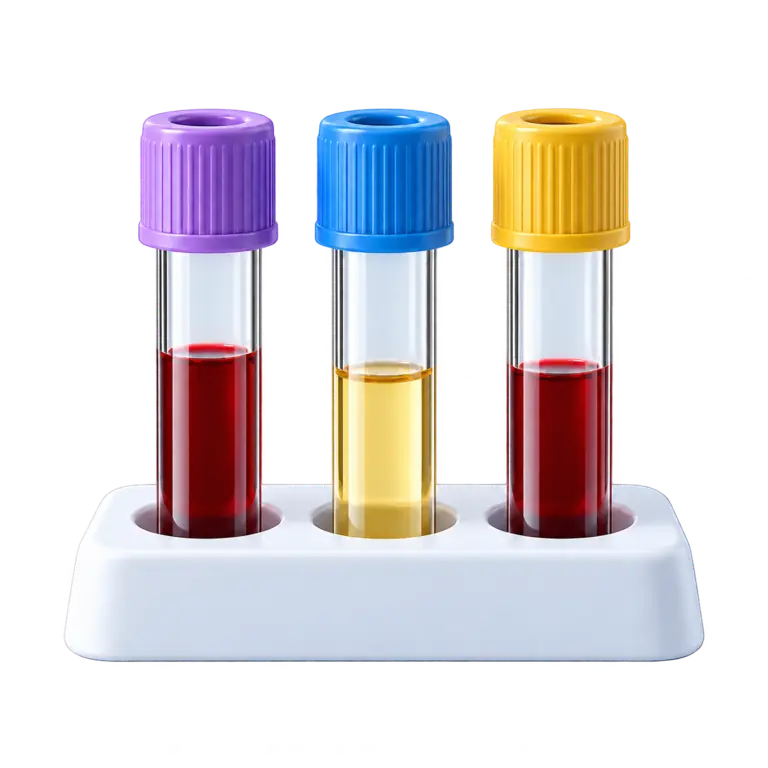 Ilustración de tubos para muestras de laboratorio